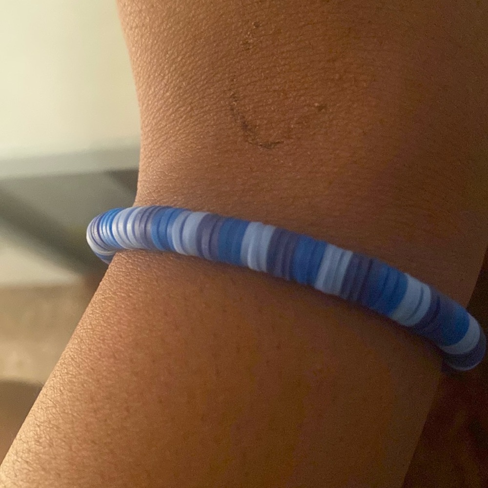 clay bead bracelet